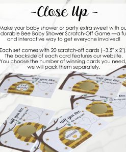 Alternative view of Baby Shower Scratch Off Game (20 qty)