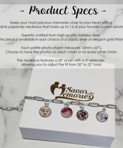 Alternative view of Photo Necklace (up to 12 photos)