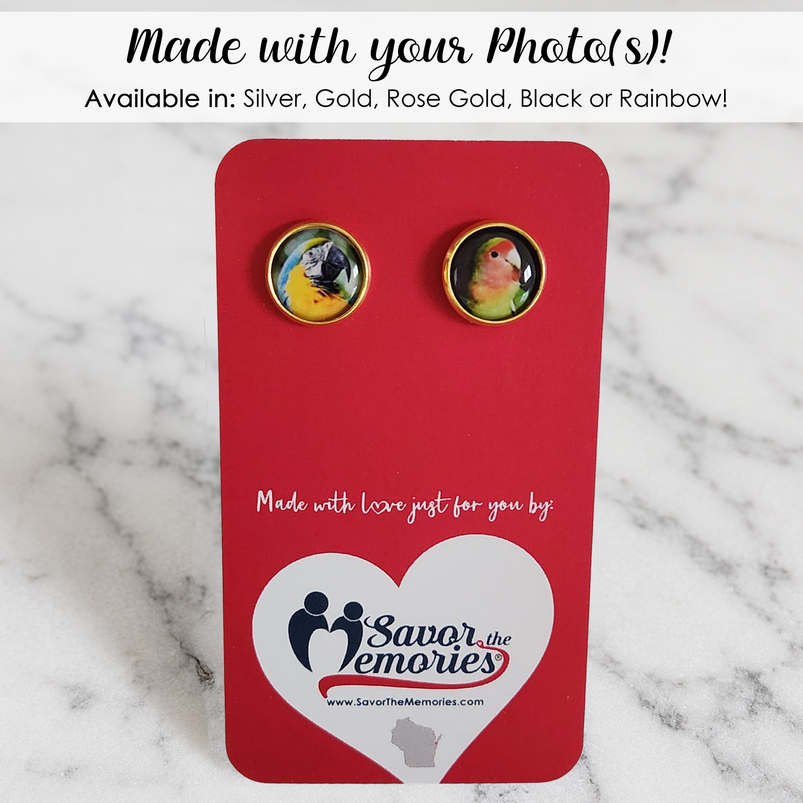 Photo Stud Earrings