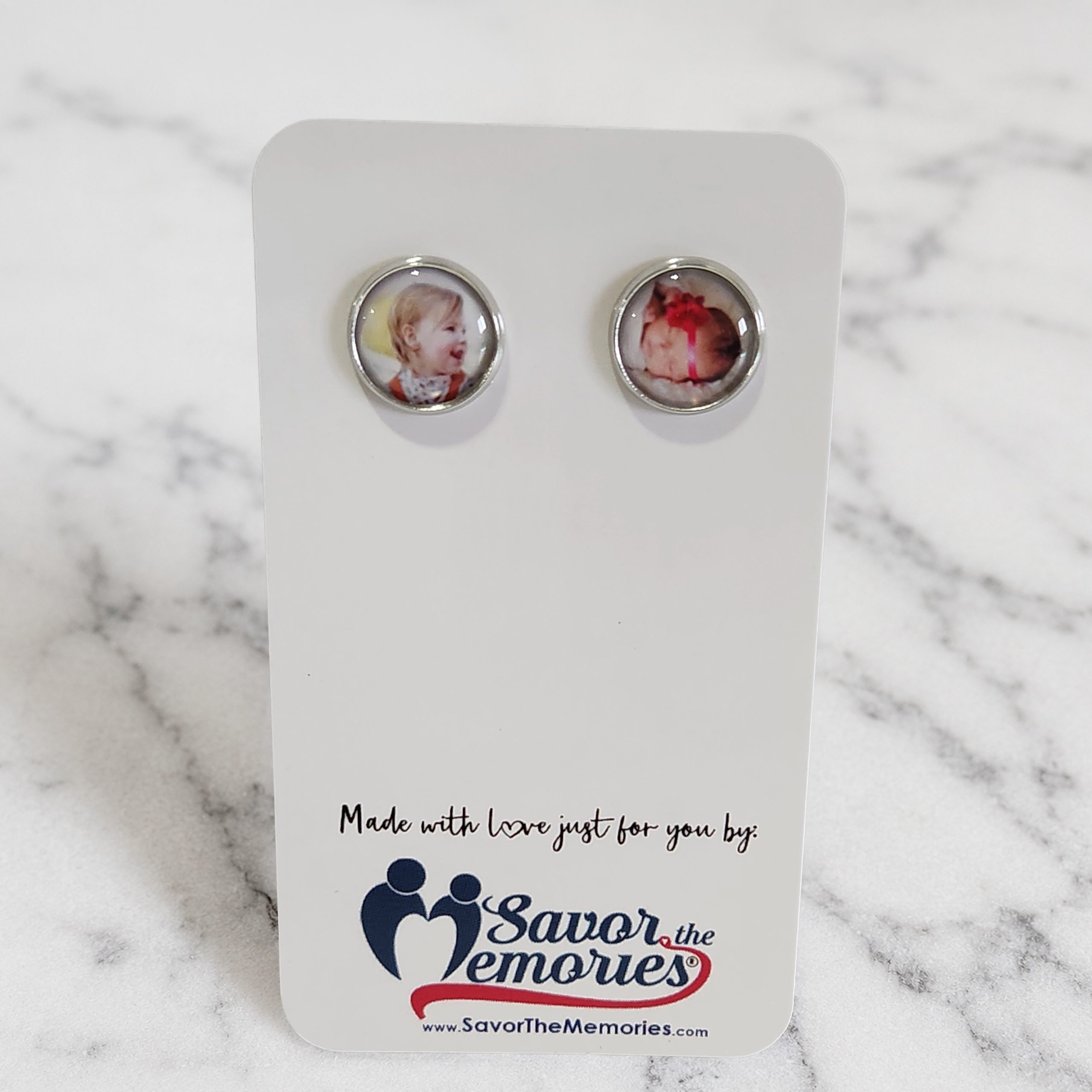 Photo Stud Earrings - Image 4