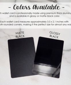 Engraved Wallet Card (wording only) - Image 5