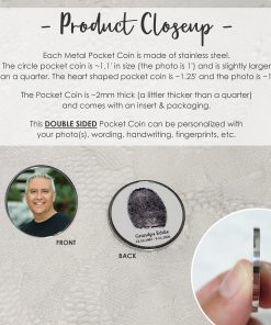 Alternative view of Fingerprint Pocket Coin (Double Sided)